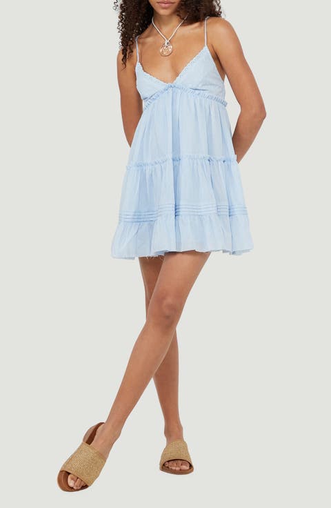 Phoebe Eyelet Babydoll Minidress
