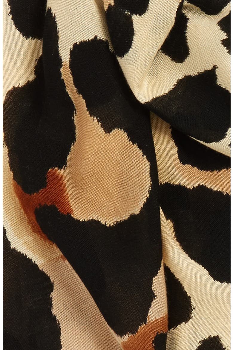 'Cheetah Calling' Wrap, Alternate, color, BROWN/ BROWN