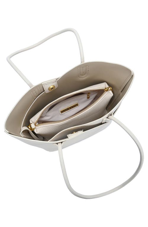 Antik Kraft Shoulder Tote Bag With Removable Pouch