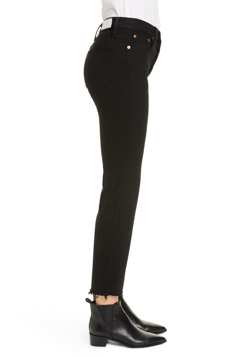 Originals High Waist Stovepipe Jeans, Alternate, color, JET BLACK