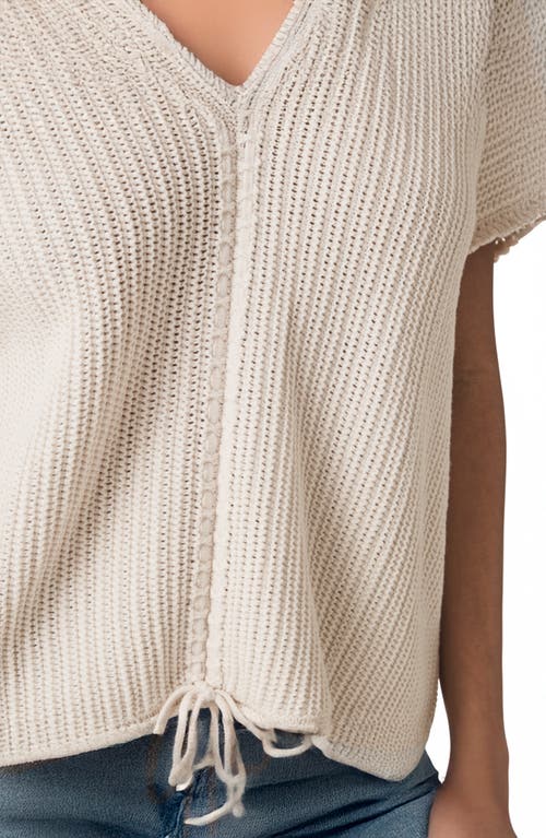 Splendid Moonstone Horizion Sweater Poncho In Neutral