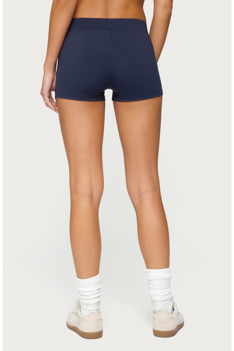 With Love Biker Shorts, Alternate, color, NAVY
