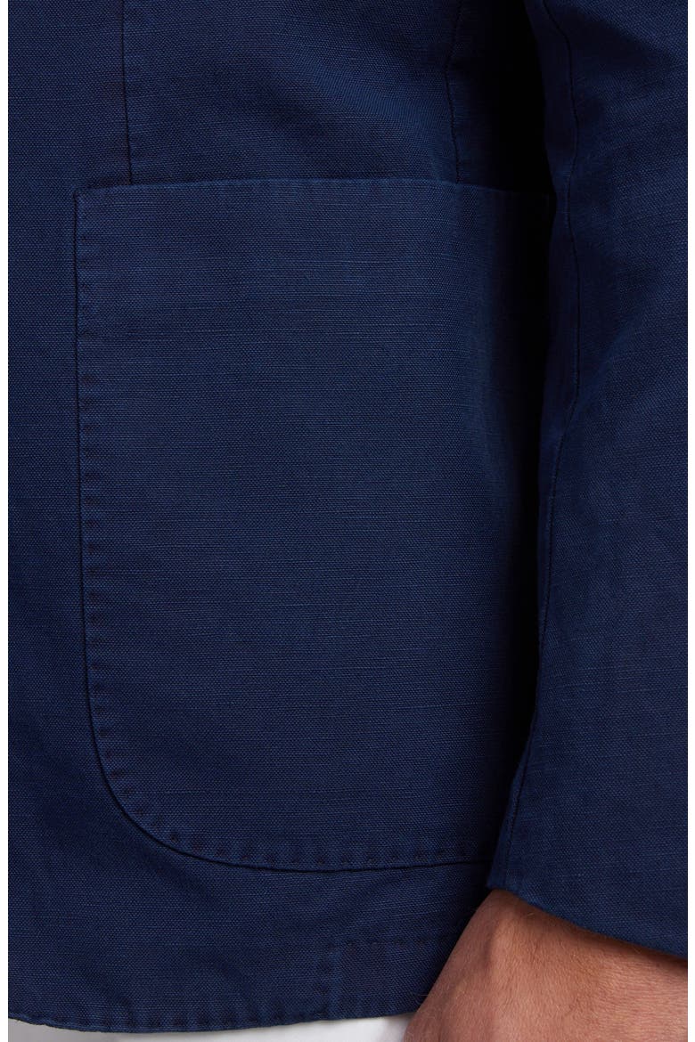 The Jackson Cotton & Linen Soft Coat, Alternate, color, NAVY