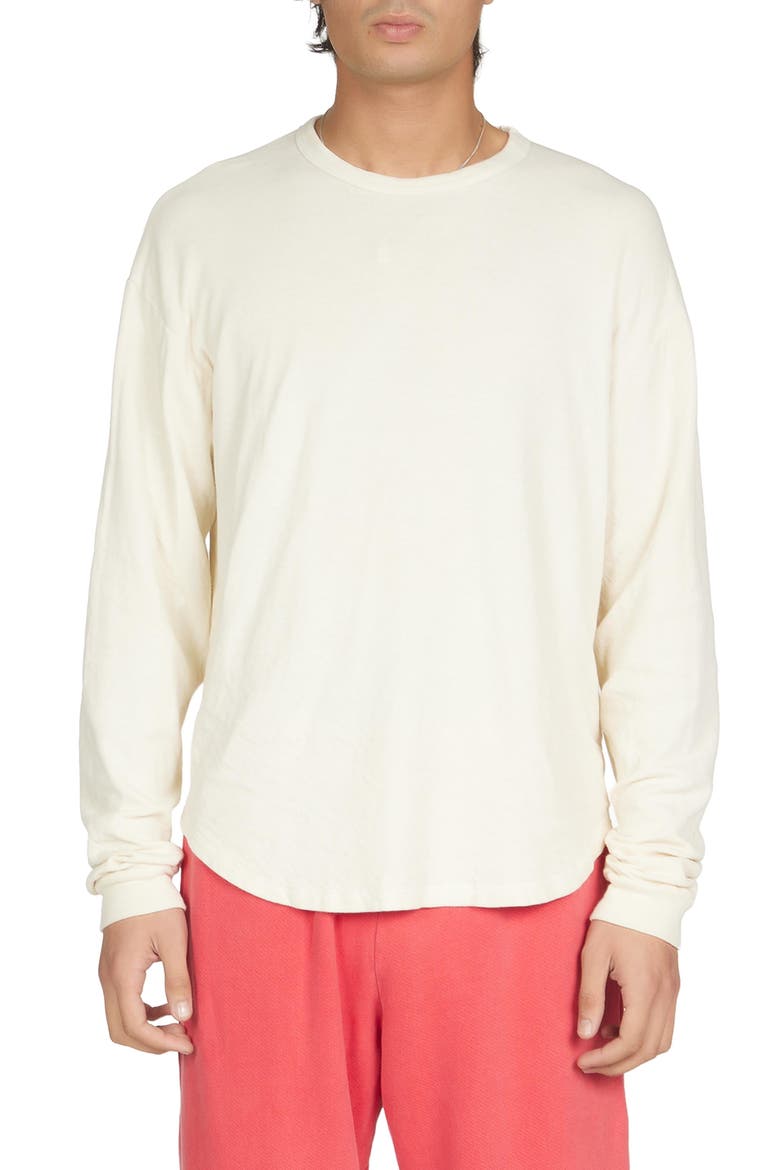 Double Jersey Baseball Hem Tee, Main, color, Ivory