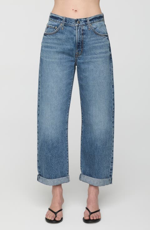 Donny Cuffed High Waist Boyfriend Jeans
