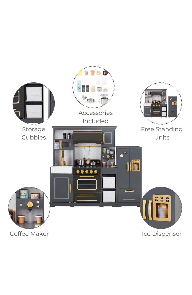Teamson Kids Little Chef Colonie Kitchen Playset, Alternate, color, Grey