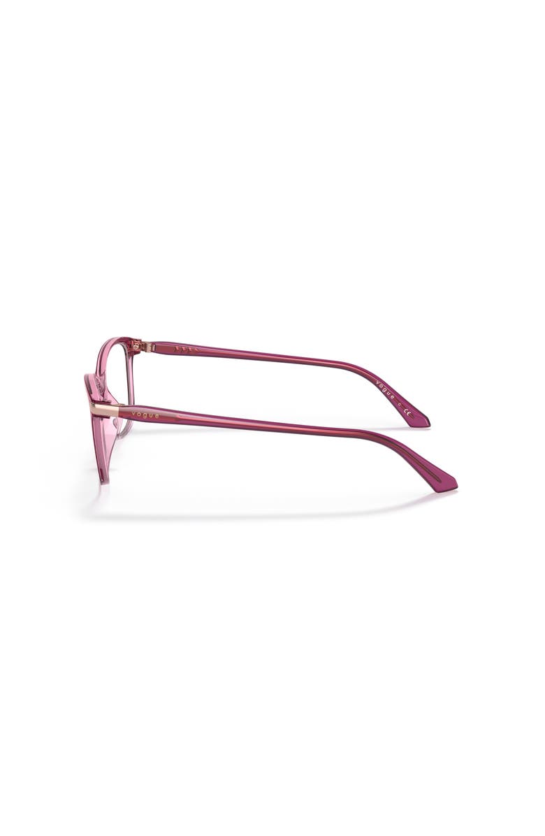 Vogue Eyewear 53mm Rectangle optical glasses, Alternate, color, Violet