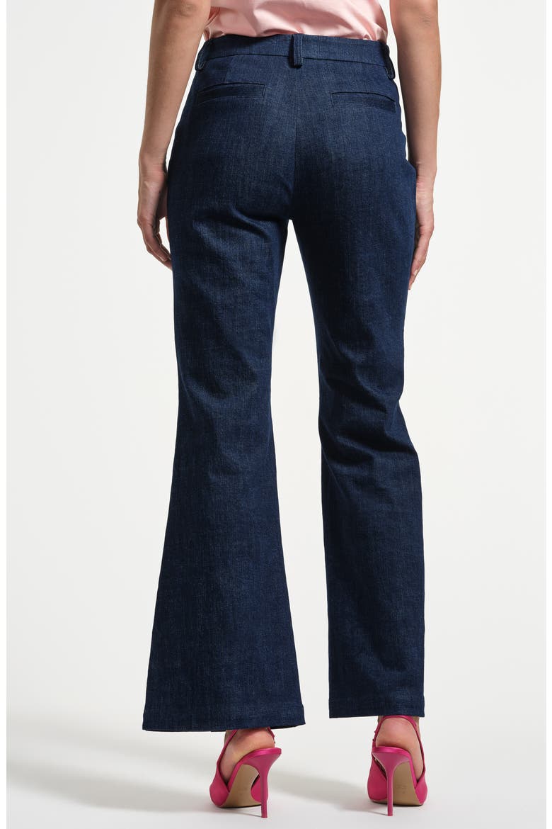Seamed Flare Jeans, Alternate, color, RINSE WASH