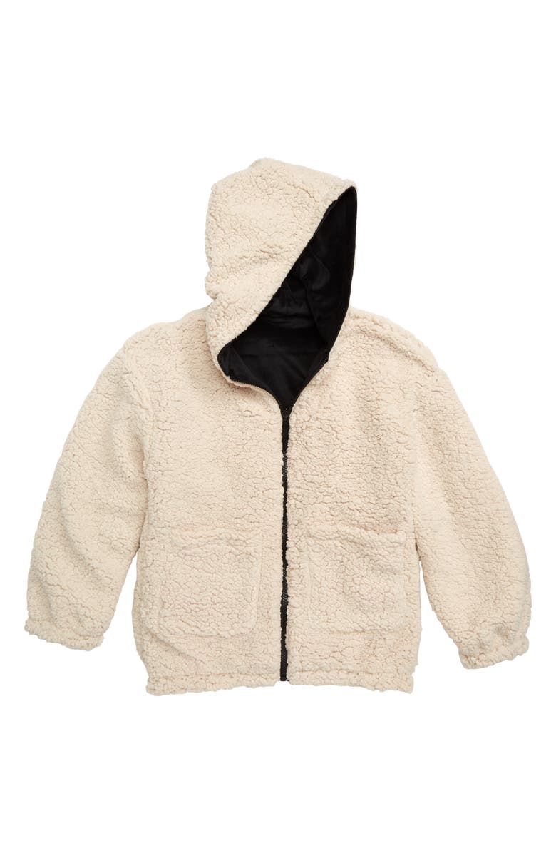 Zella Girl Reversible Hooded Jacket, Alternate, color, 