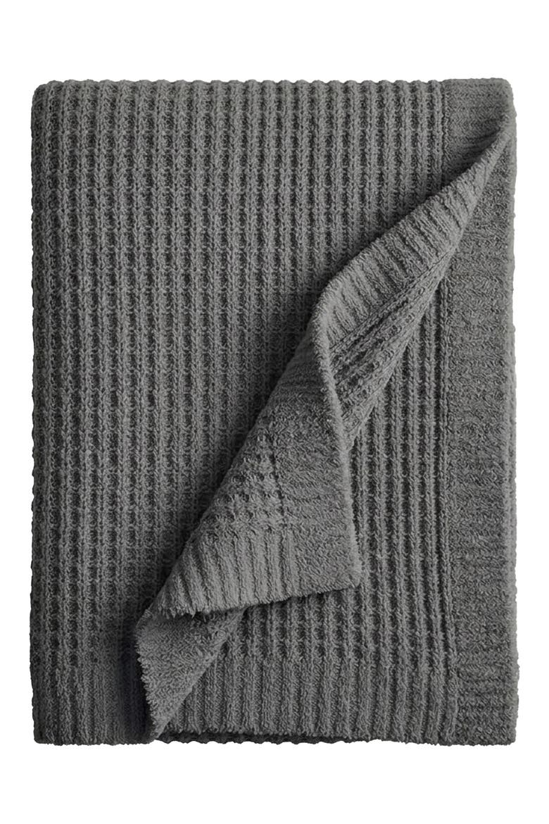 Snug Waffle Knit Throw, Main, color, GRANITE