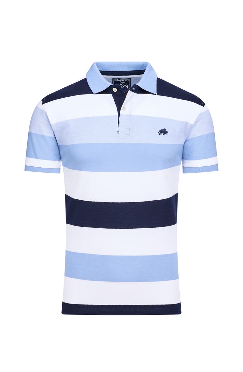 Raging Bull Birdseye Hoop Pique Polo, Alternate, color, Sky Blue