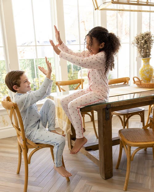 Minimoi 2 Piece Baby Girl Dreams Pointelle Pajama Set In Multi