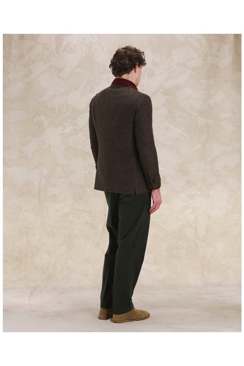 Shetland Double-Breasted Check Jacket, Alternate, color, Multicolor