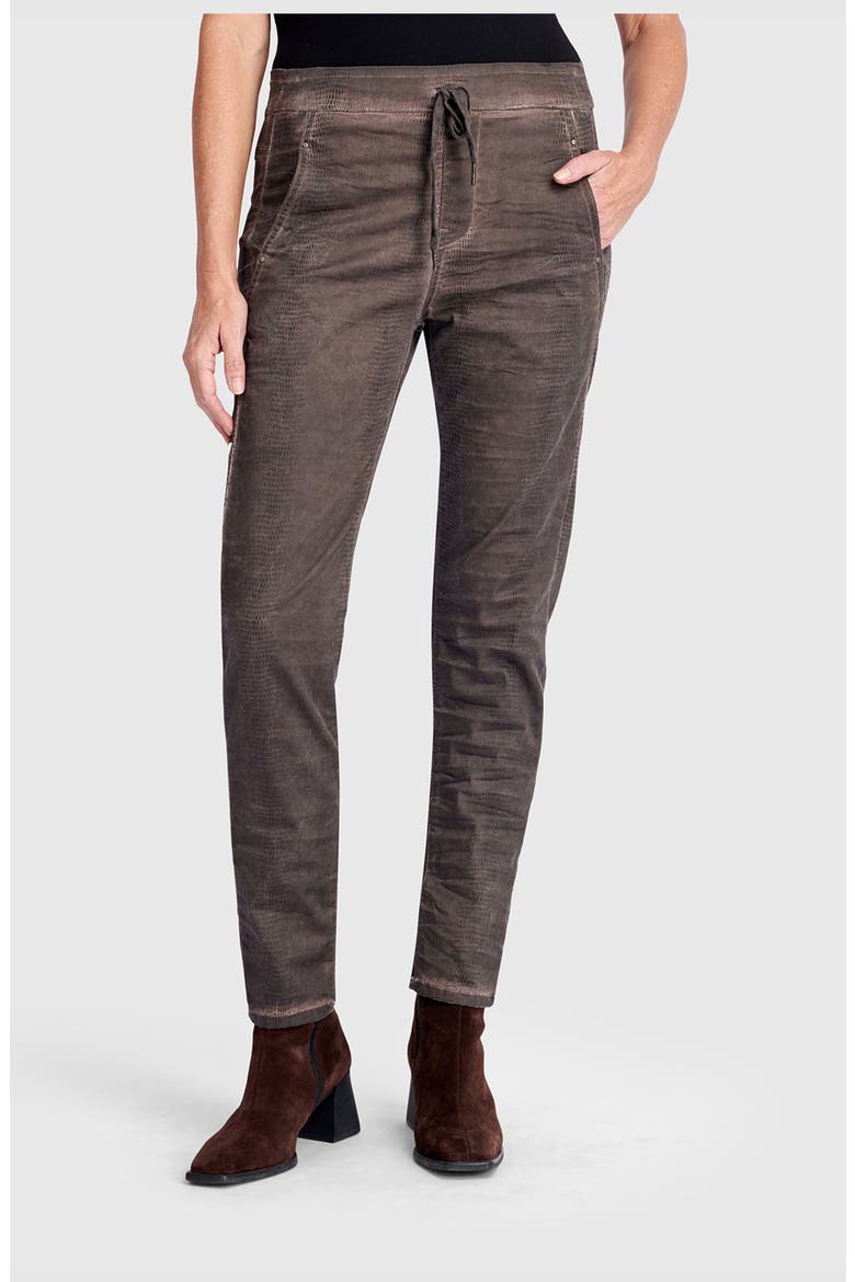 Washed Iconic Stretch Jeans, Main, color, Brown