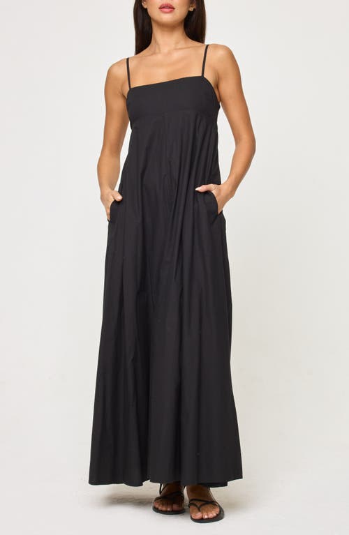L*space Lspace Raveena Cotton Cover-up Maxi Dress In Black