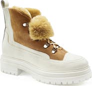 BEAUTIISOLES Francy Genuine Shearling Lined Platform Boot