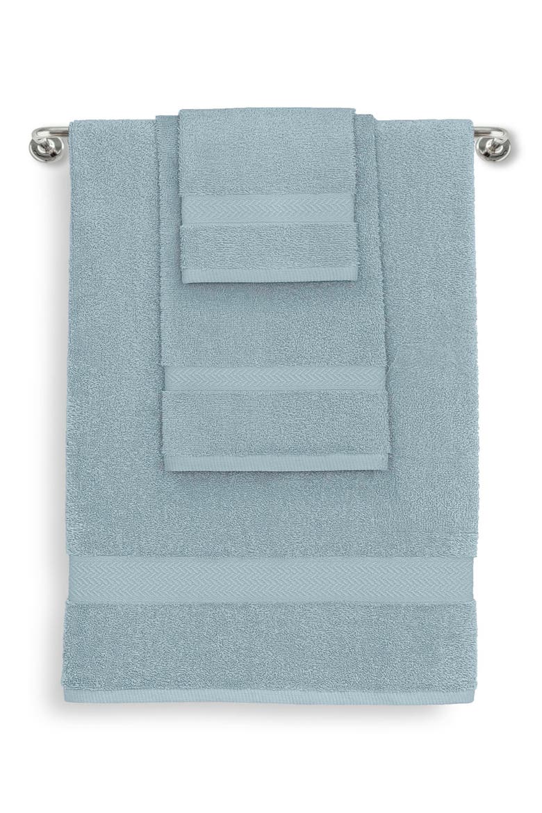 Ringspun 6-Piece Towel Set, Alternate, color, SOFT BLUE