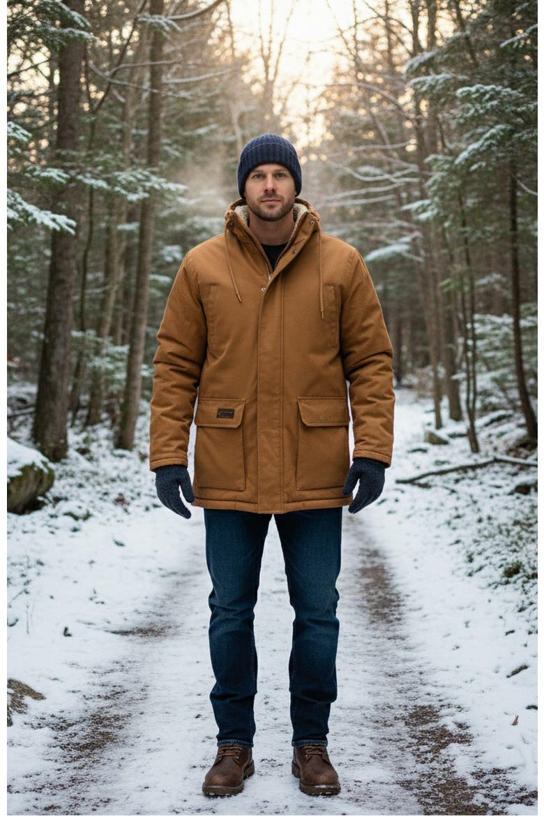 Men's Duck Canvas Jacket, Alternate, color, Brown