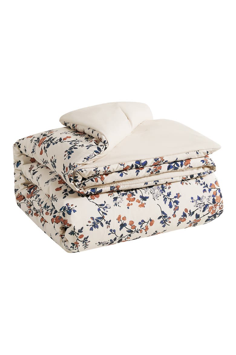 Garden Bouquet Comforter Set, Main, color, LIGHT BEIGE