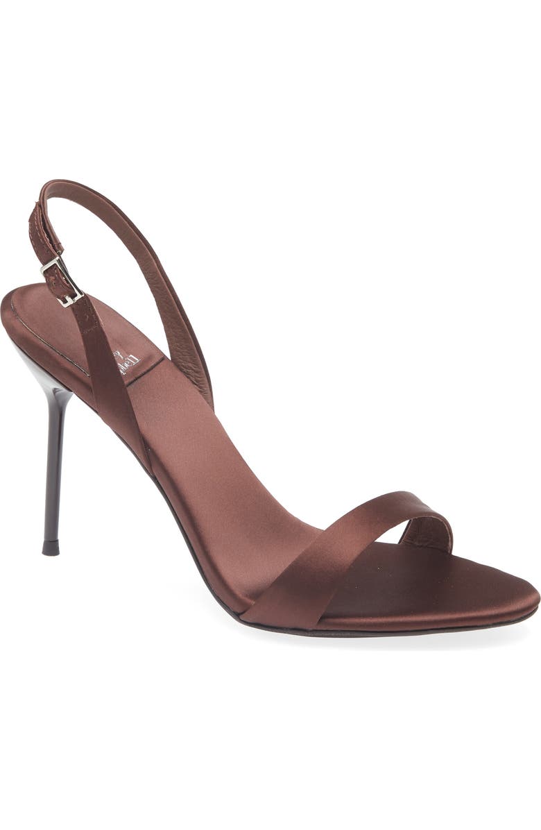 Jeffrey Campbell Go-Getter Sandal, Main, color, Coffee Satin