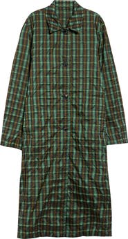 Dries Van Noten Raltonel Plaid Seersucker Coat