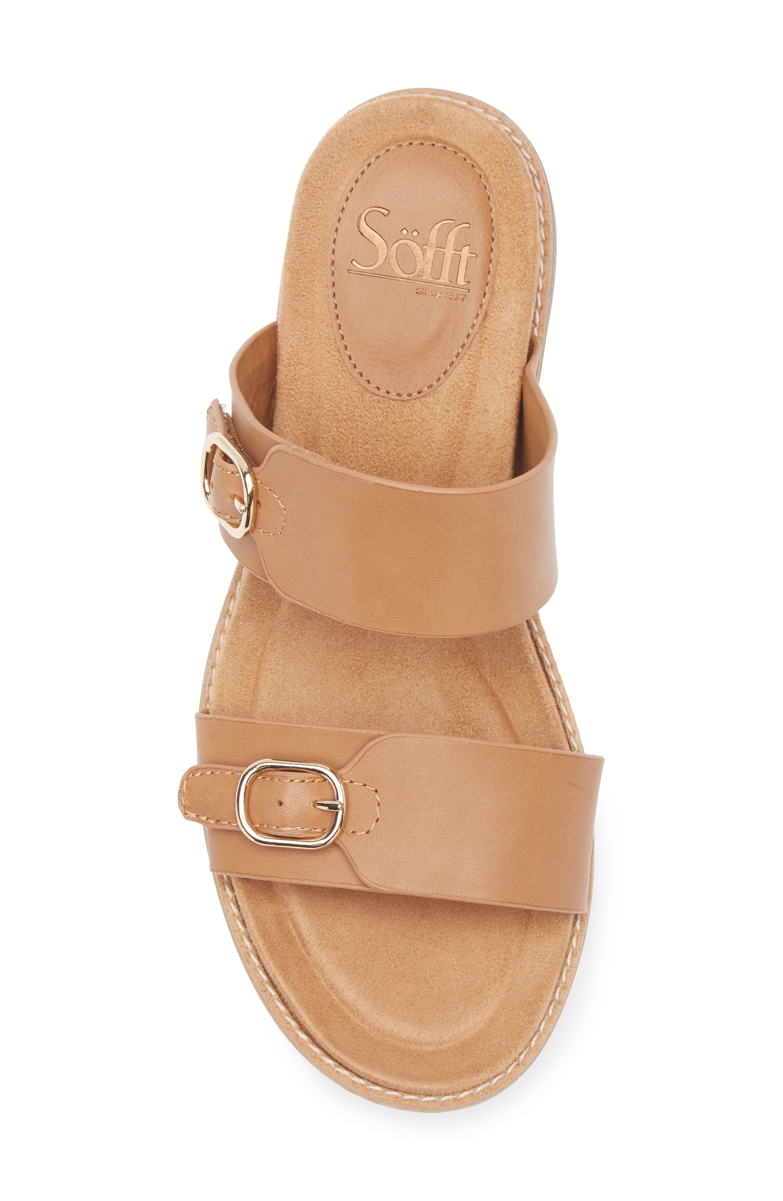 Söfft Bernise Slide Sandal, Alternate, color, Luggage