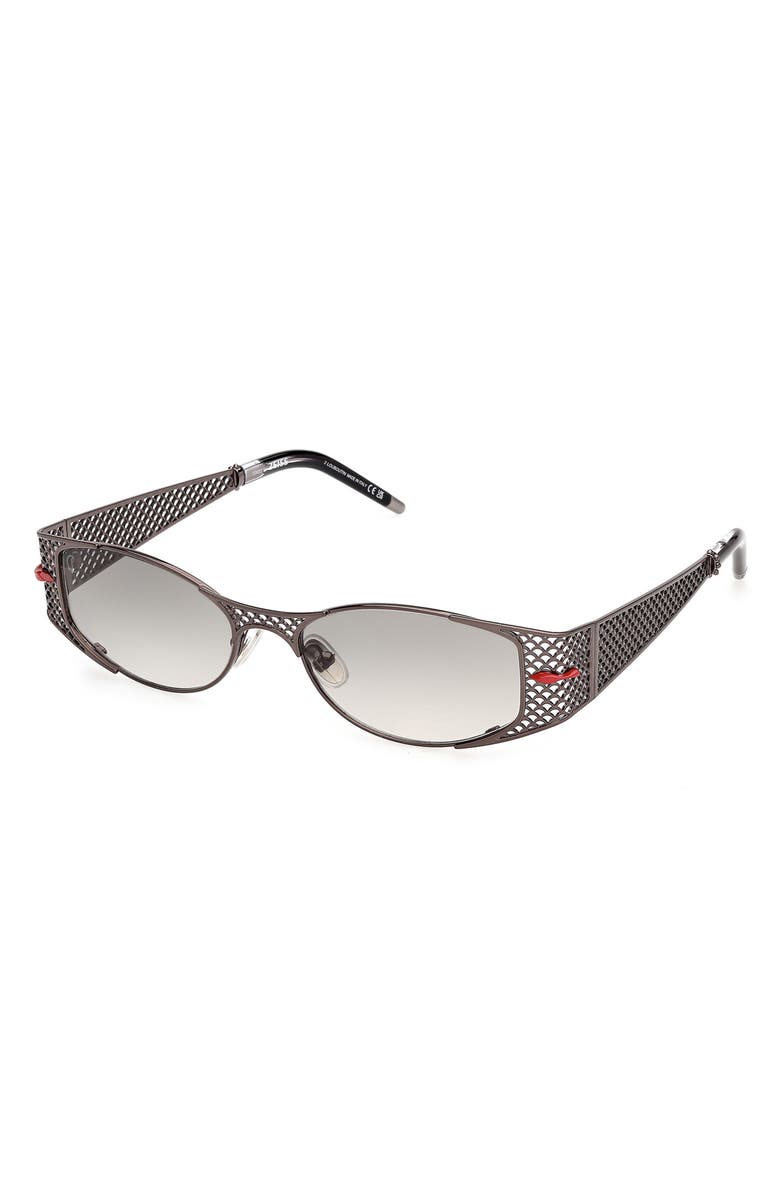 Christian Louboutin 55mm Gradient Oval Sunglasses, Alternate, color, 