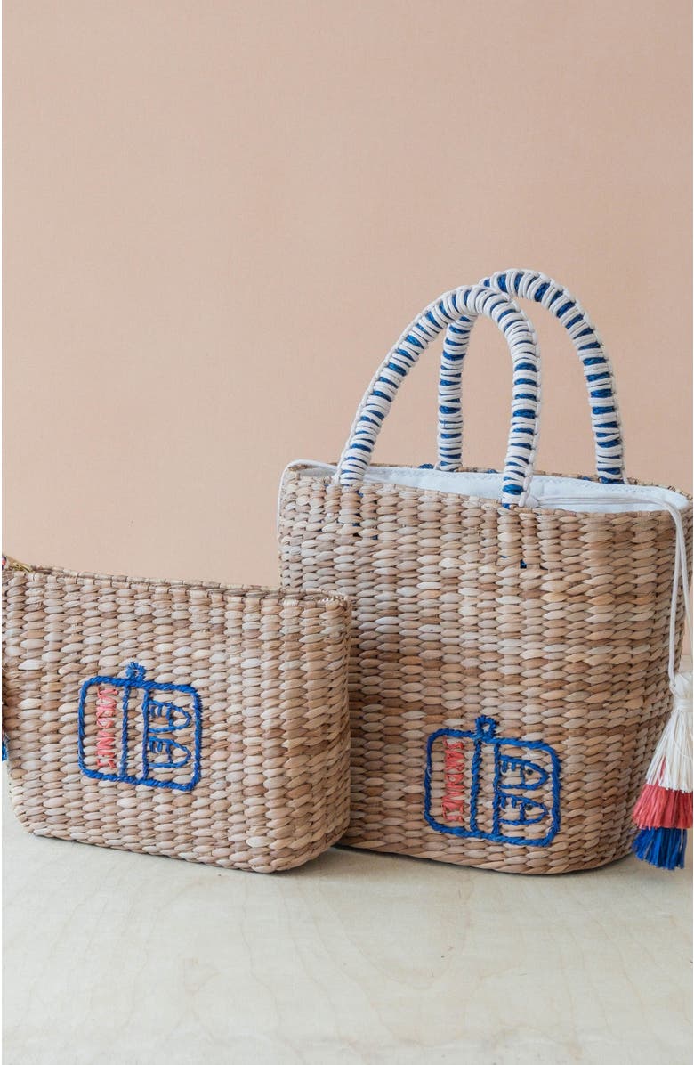 LIKHA Sardine Can Embroidered Tote Bag, Alternate, color,