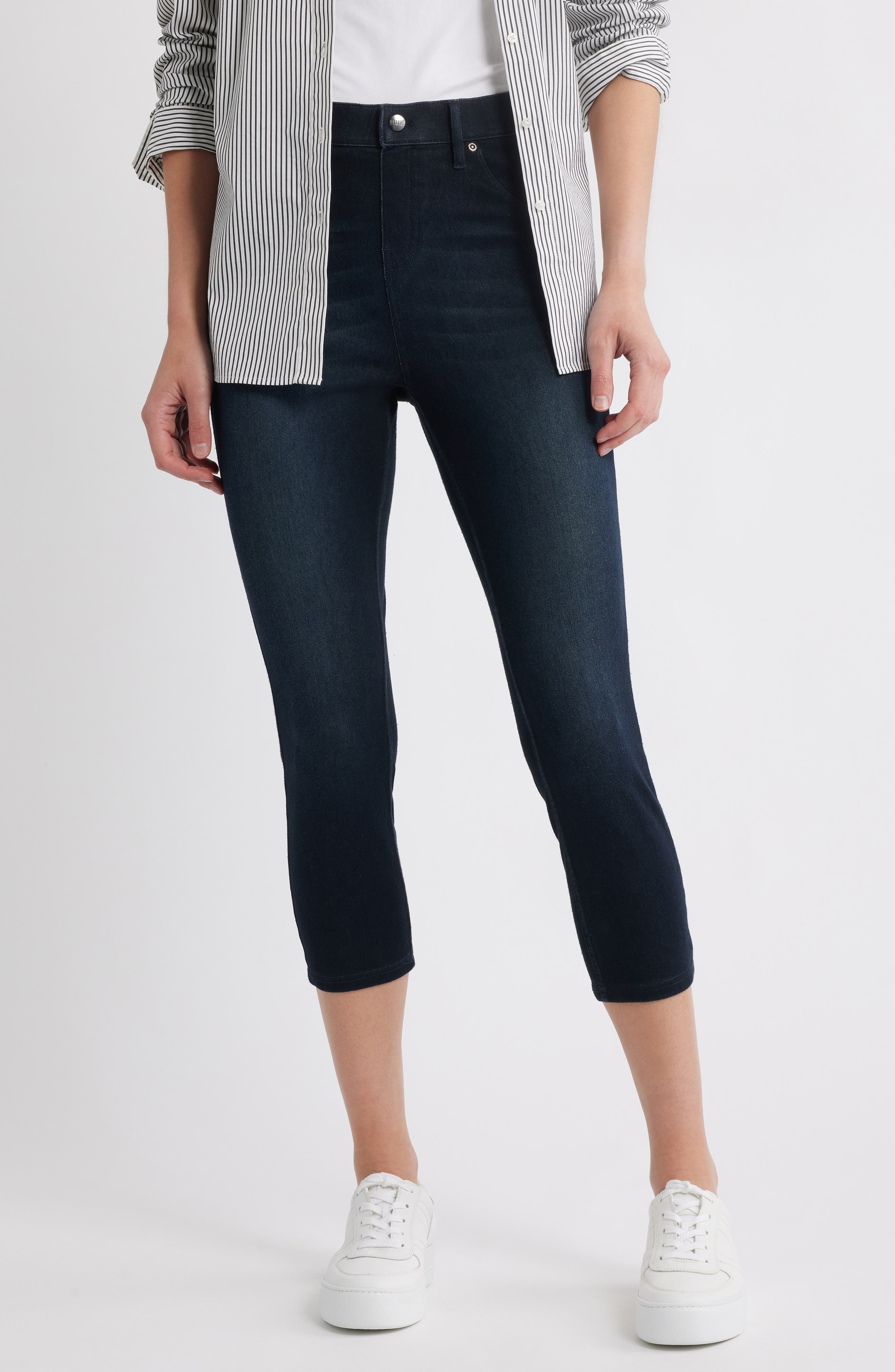 hue moto denim leggings