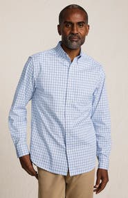 Lands' End Traditional Fit Long Sleeve Travel Kit Shirt