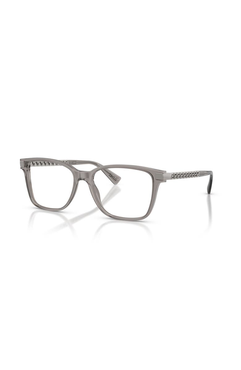 Versace 55mm Rectangle optical glasses, Main, color, Grey