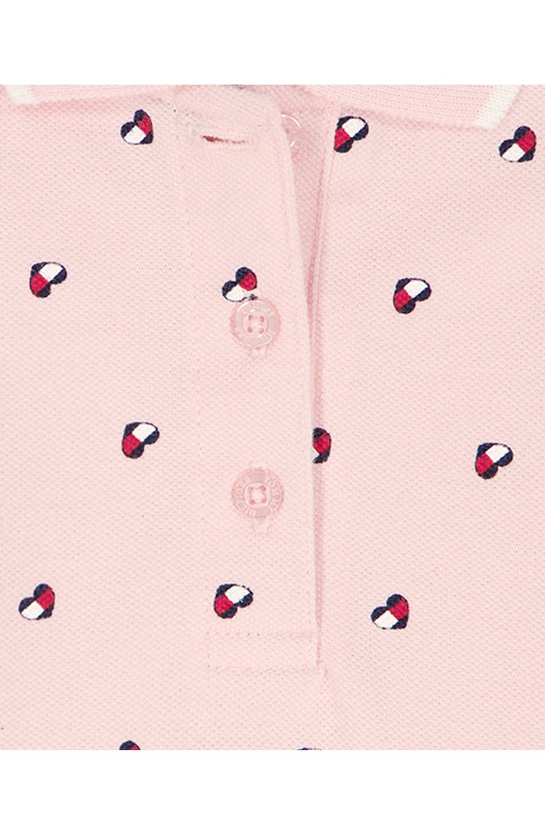 Tommy Hilfiger Heart Polo Dress & Bloomers Set, Alternate, color, Dark Pink
