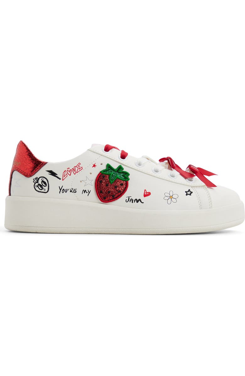 ALDO Love Platform Sneaker, Alternate, color, White