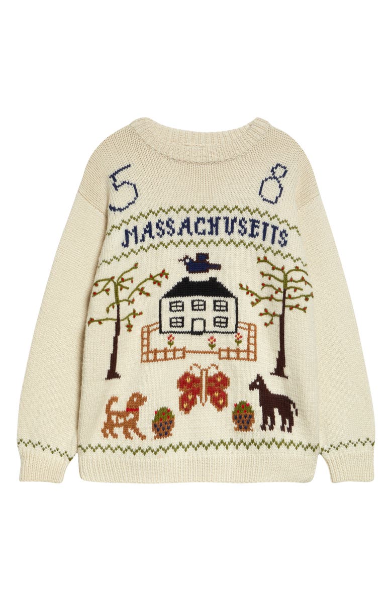 Bode Homestead Sampler Wool Sweater, Alternate, color, 