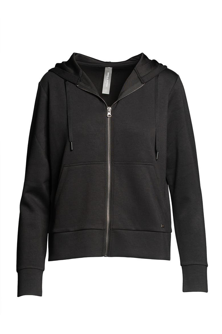 Ultra Soft Full Zip Hoodie, Alternate, color, Black
