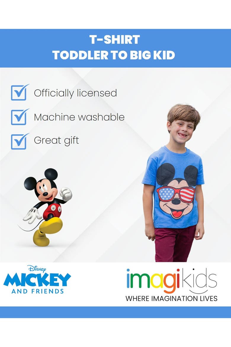 Christmas T-Shirt, Alternate, color, Mickey Blue