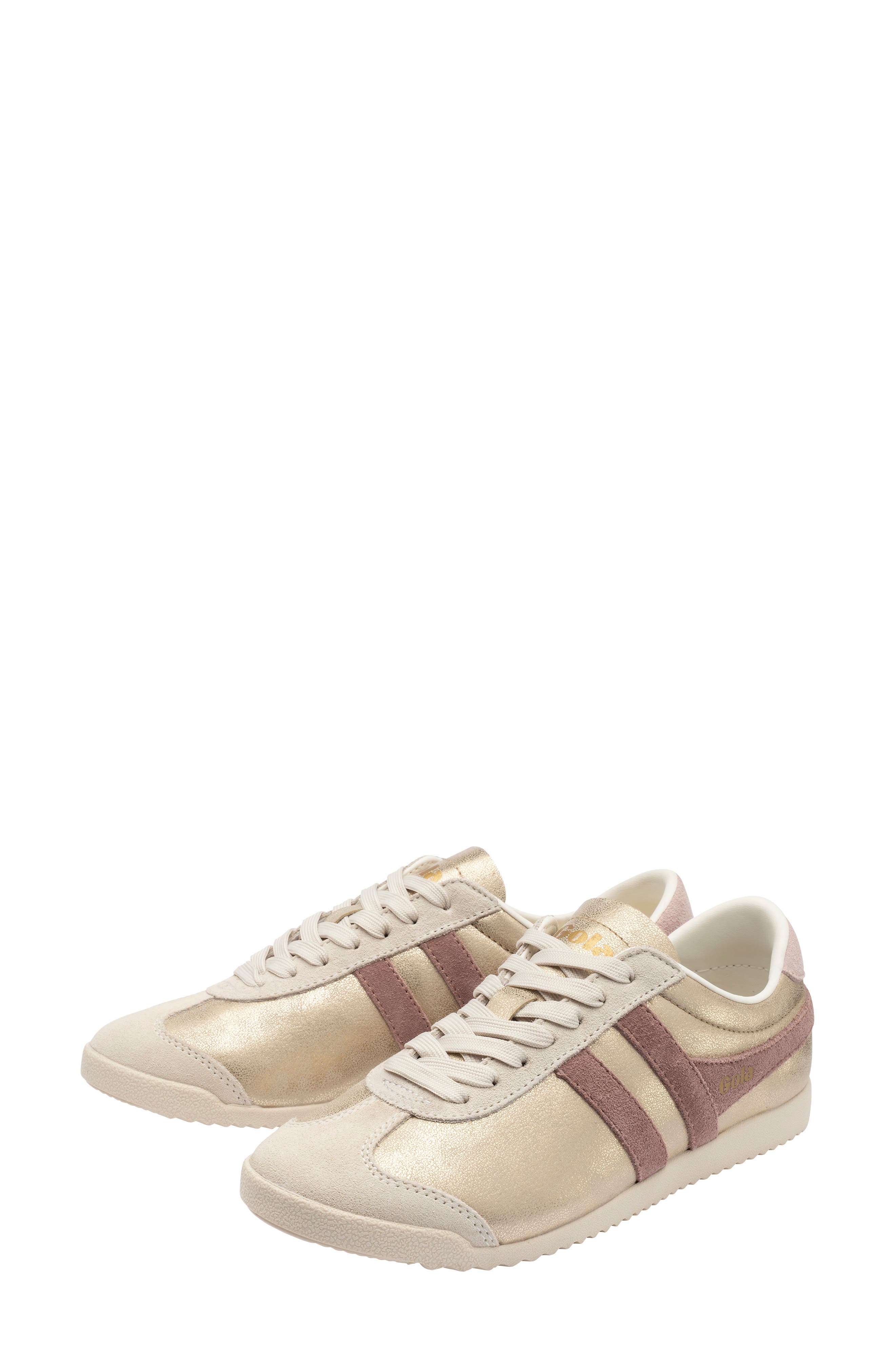 Bullet Blaze Low Top Sneaker, Alternate, color, GOLD/ BROWNROSE/ CHALK PINK