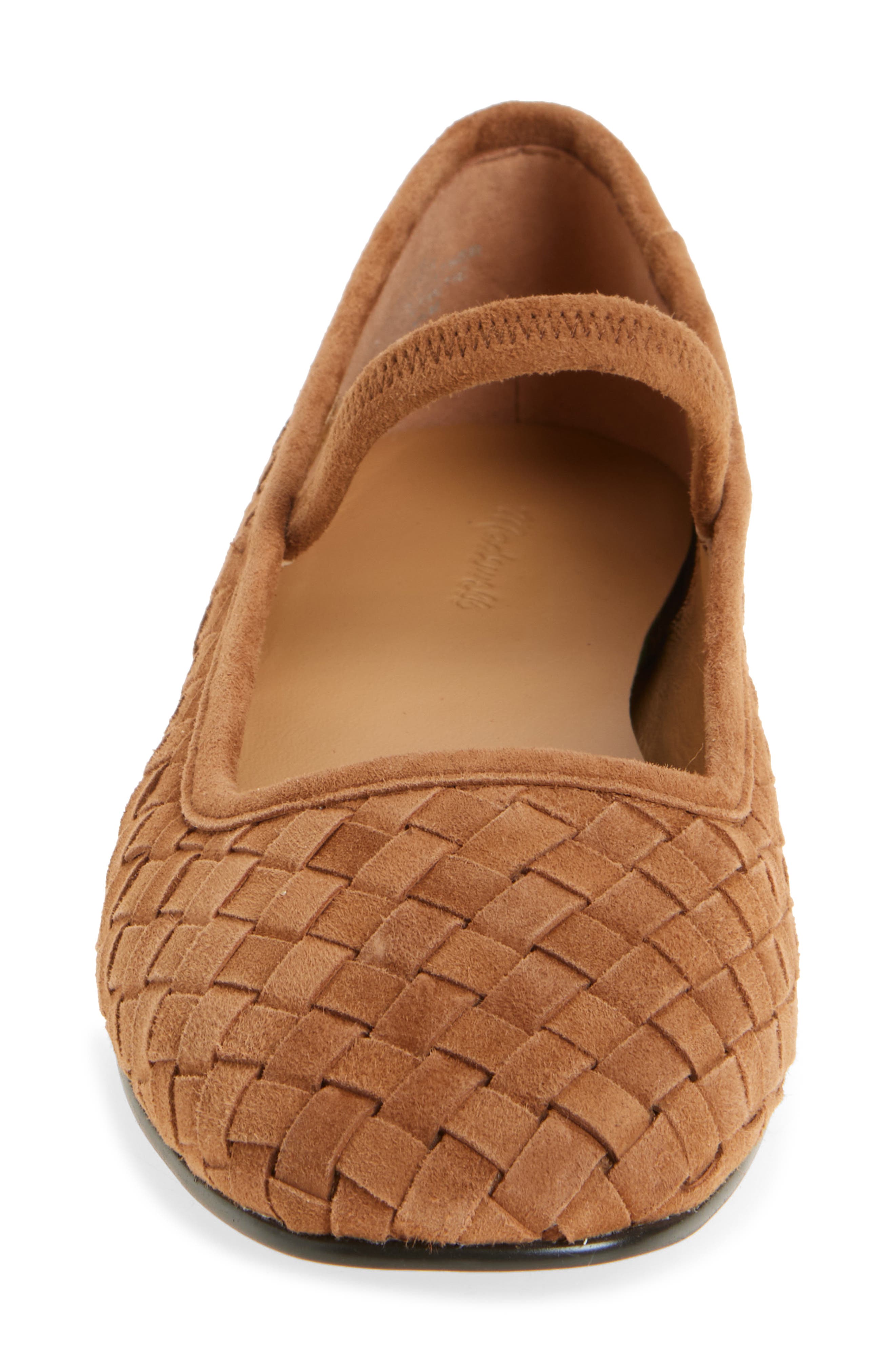The Greta Woven Mary Jane Flat, Alternate, color, WARM HICKORY