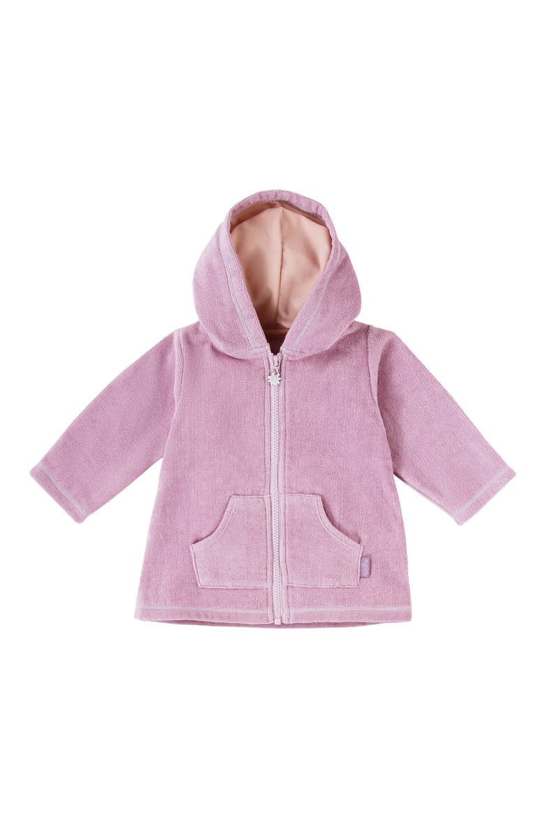 Hooded Terry Beach Cover-Up, Main, color, Lotus