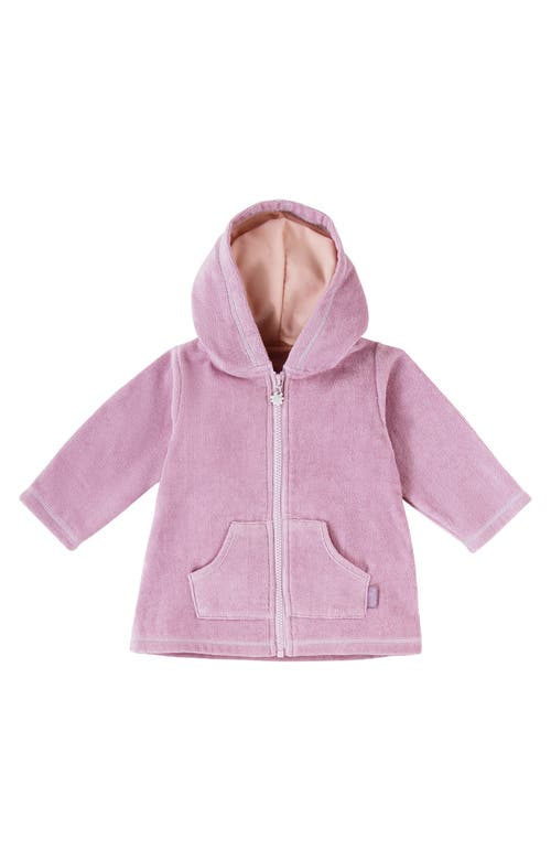 Uv Skinz Hooded Terry Beach Cover-up In Pink