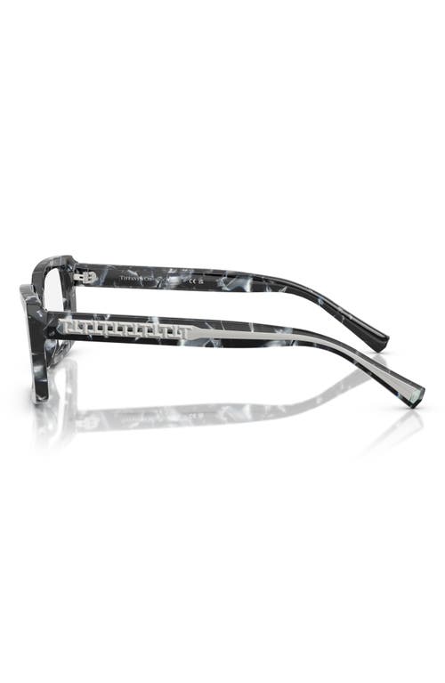 Tiffany & Co . 54mm Rectangular Optical Glasses In Brown