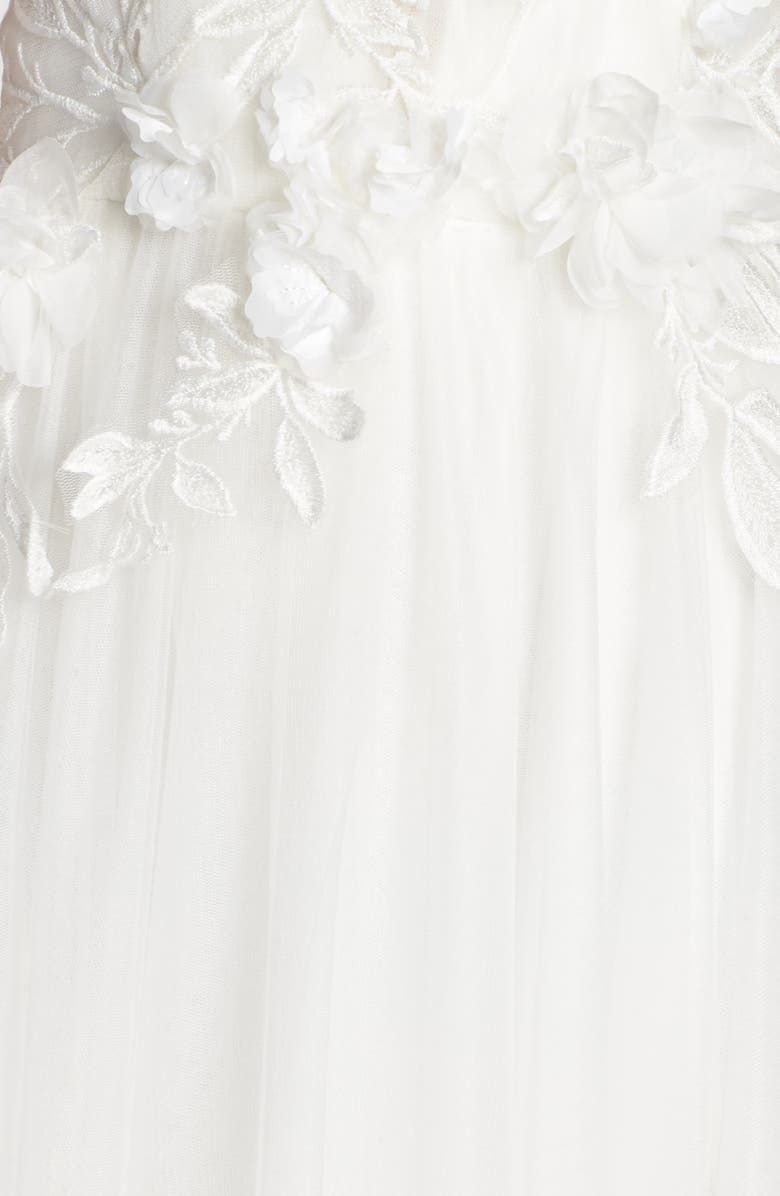 Tadashi Shoji Embellished Tulle Ballgown, Alternate, color, 