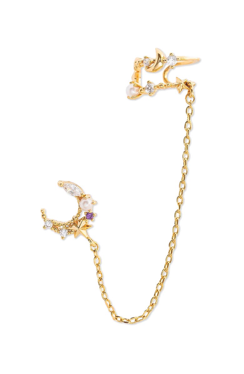 Girls Crew Cosmic Skies Cuff 
Stud Earring, Main, color, Gold