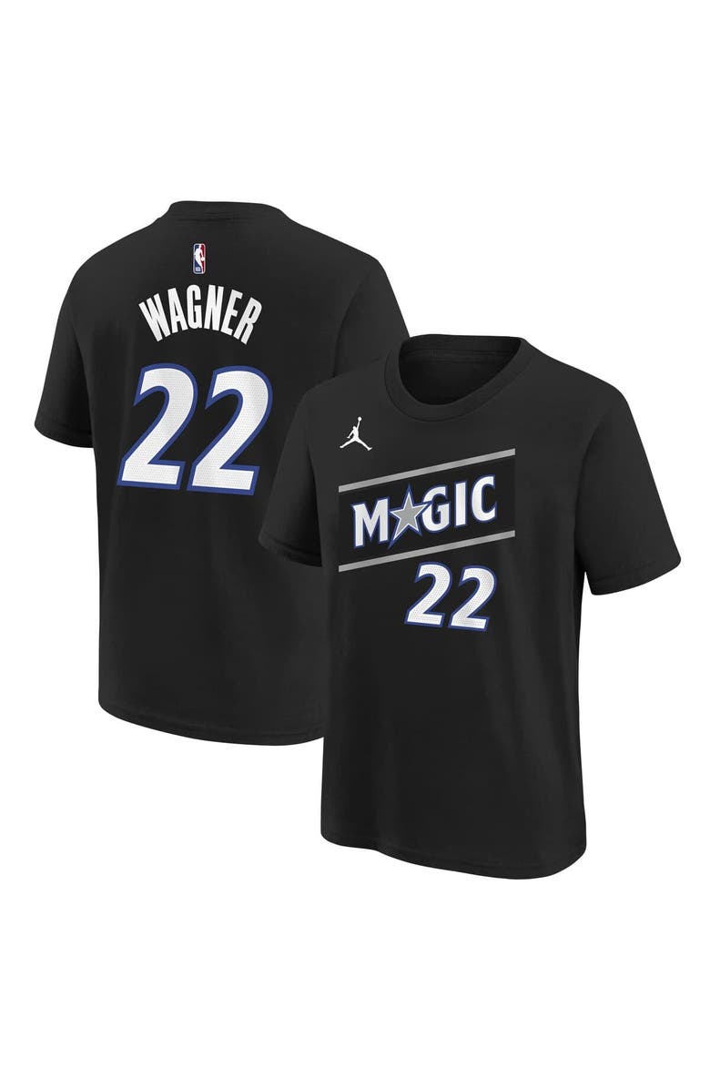 Jordan Brand Youth Jordan Brand Franz Wagner Black Orlando Magic Name 
Number T-Shirt - Statement Edition, Main, color, Black