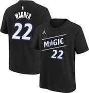 Jordan Brand Youth Jordan Brand Franz Wagner Black Orlando Magic Name & Number T-Shirt - Statement Edition
