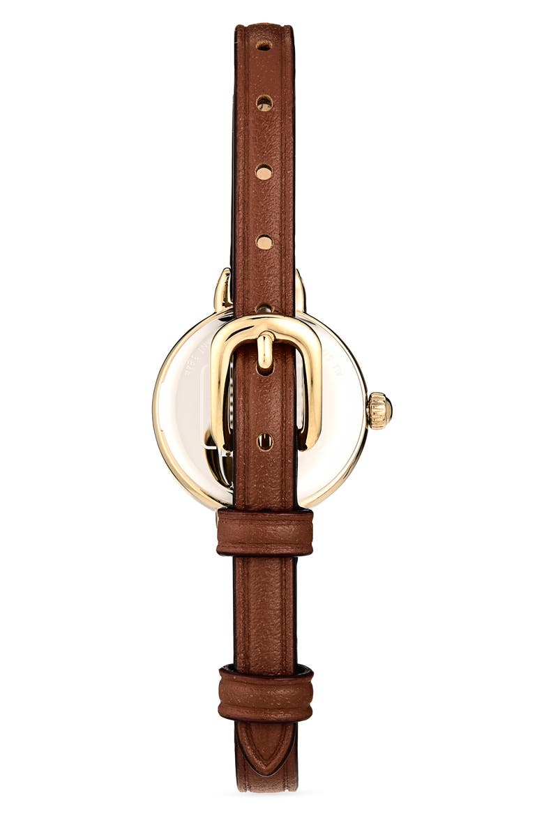 Iris Watch and Bracelet Set, Alternate, color, SADDLE