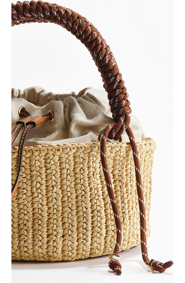 H&M Straw Tote Bag, Alternate, color, Beige