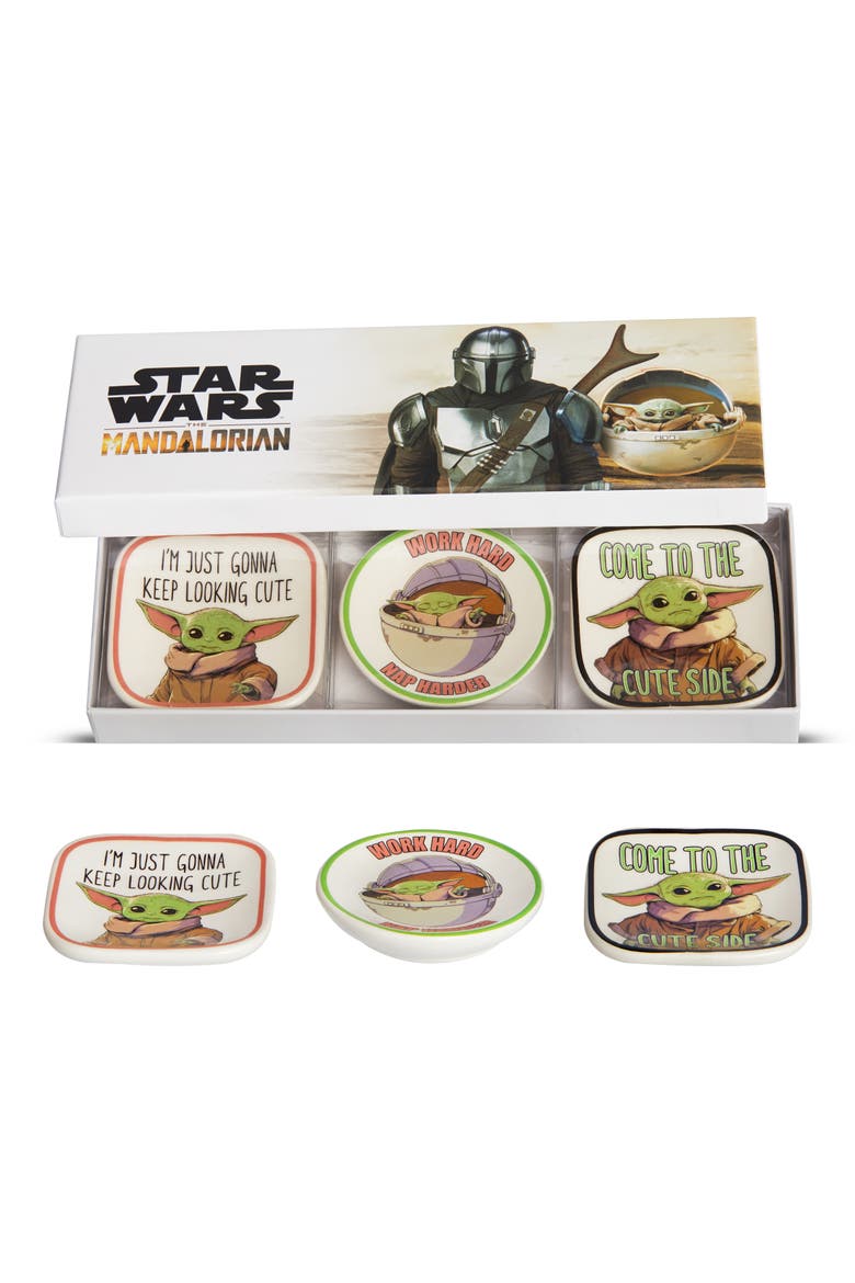 The Child Grogu Mini Trinket Tray Gift Set, 3 Piece, Alternate, color, Multi