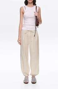 Bimba y Lola Metallic Polka Dot Harem Trousers
