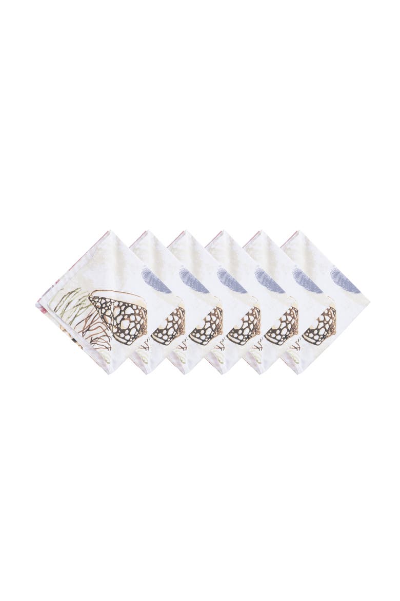 Vilano Bay Cloth Napkins Set of 6, Main, color, Blue